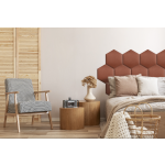 Upholstered Panel Dirty Pink